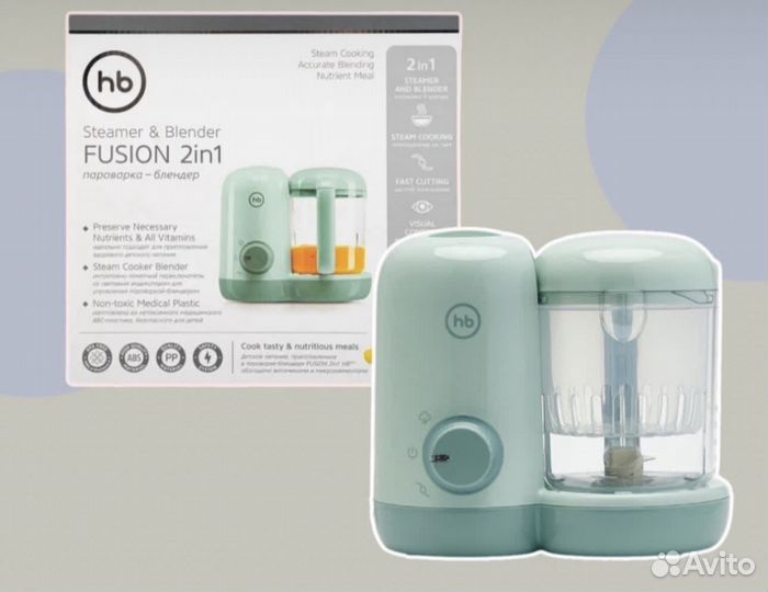 Пароварка блендер happy baby