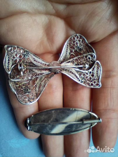 Серебряные броши СССР