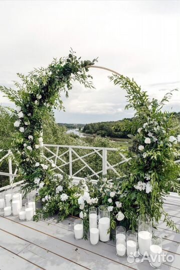 Оформление свадьбы, фотозона