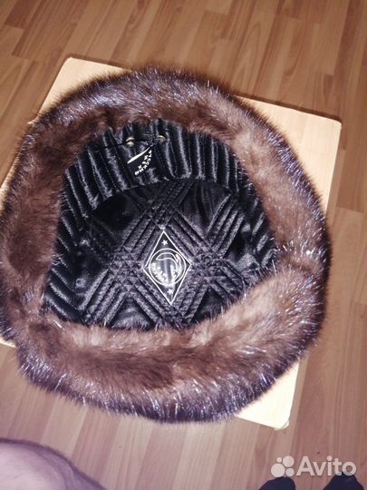 Шапка - ушанка норковая