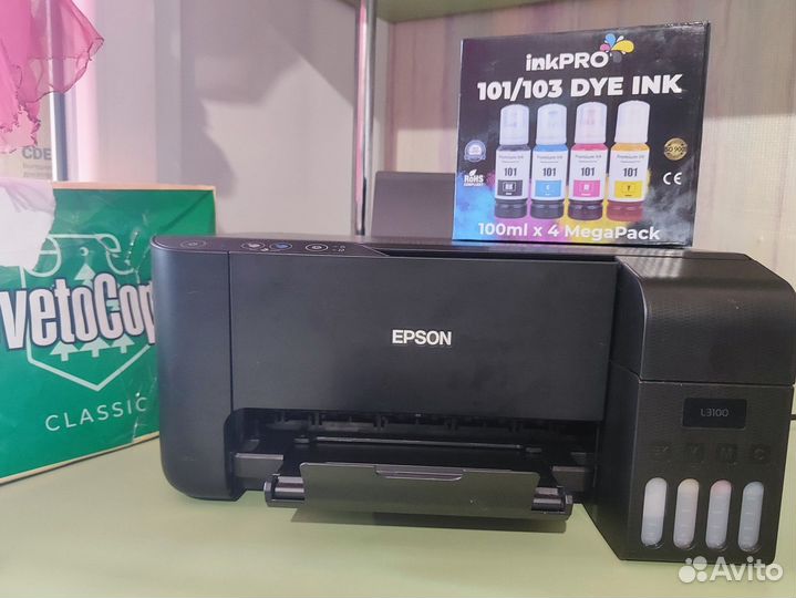 Epson L3100 мфу струйный принтер / сканер / копир