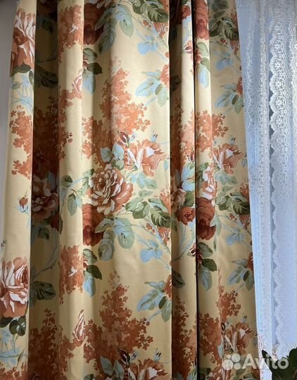 Шторы блэкаут с цветами