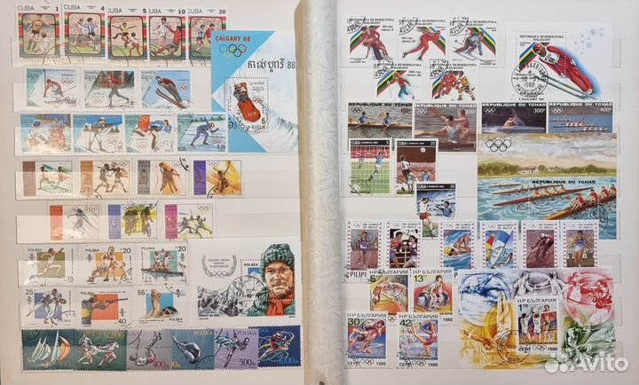 Коллекция зарубежных почтовых марок Спорт