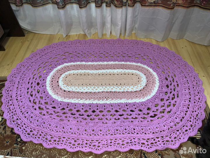 Ковер из трикотажной пряжи 175 на 122