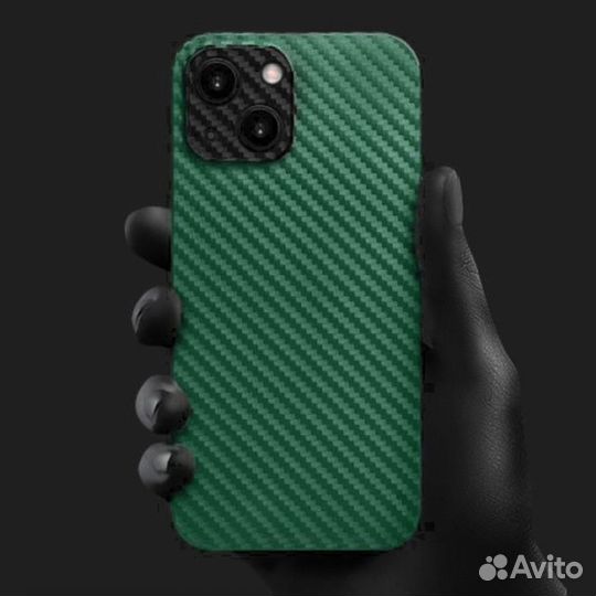 Чехол для iPhone 13/13 Pro/ Max Премиум Carbon