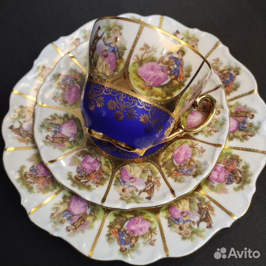 Антикварное трио,посуда Германия