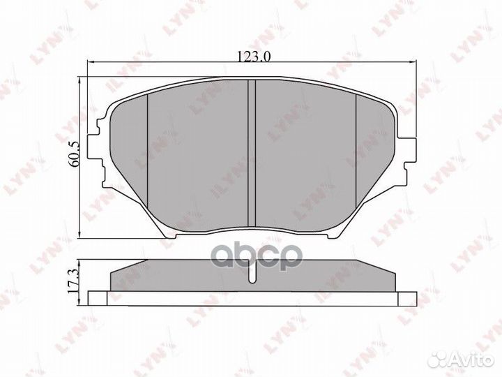 Колодки тормозные дисковые перед BD7511 LYN