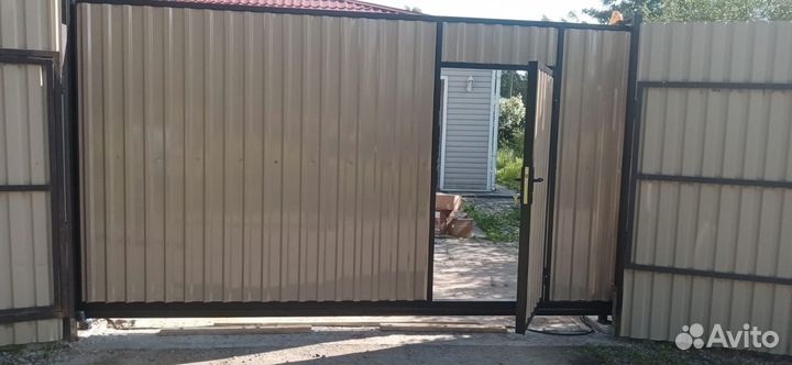 Откатные ворота с установкой