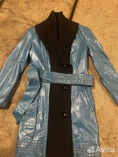 Кожаное пальто