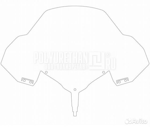 50-44-4293PK полиуретан Ветровое Стекло 62 см Толщина 3 мм Для Ski Doo 860200555, 860201000, 5173042