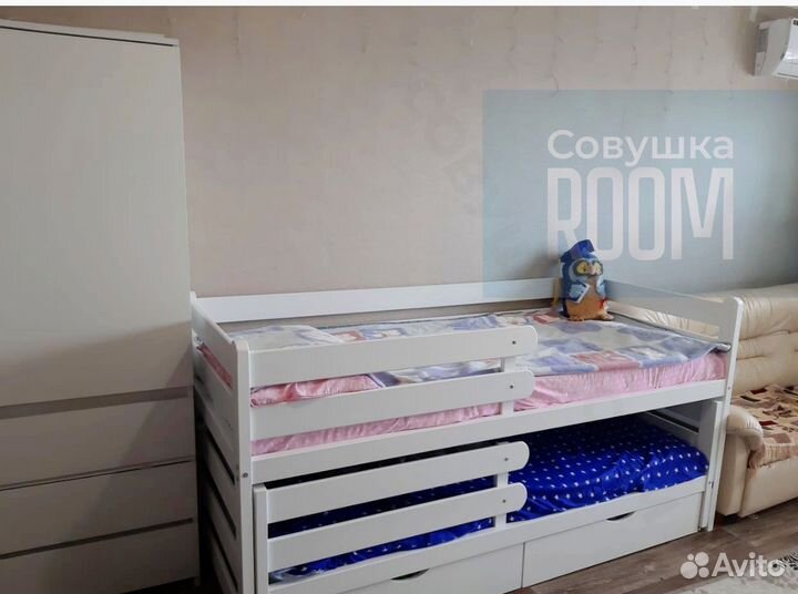 Двухъярусная кровать экологичная