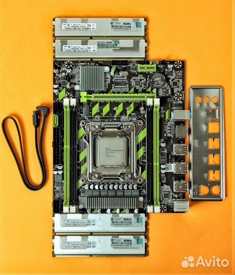 Материнская плата X79 Xeon E5 2650v2 64Gb