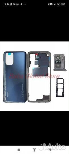 Корпус Xiaomi Redmi note 10 задняя крышка объектив