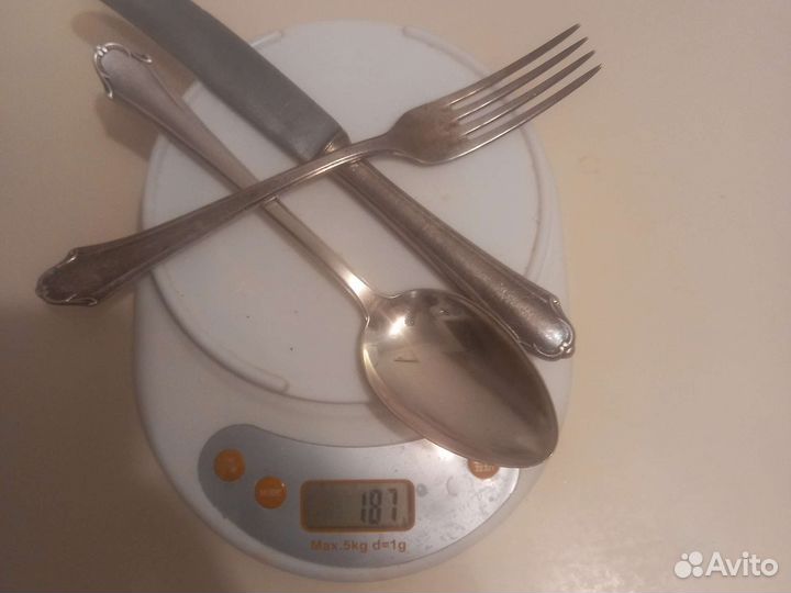 Посеребряные вилка,нож,ложка solingen,90проба