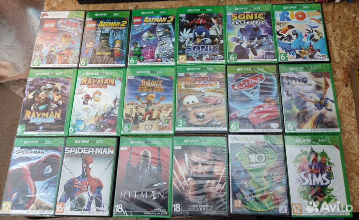 Игровые диски X BOX-360 прошитые 3:0
