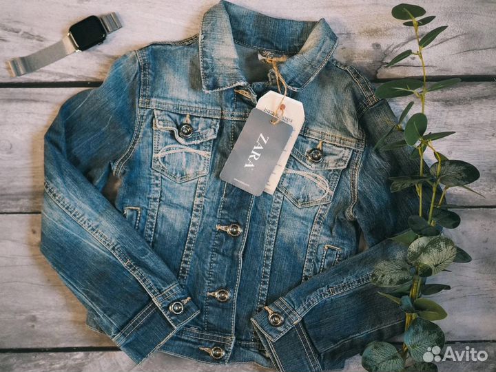 Джинсовая куртка zara новая