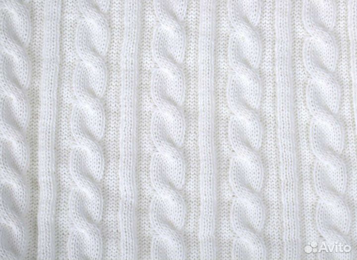 Демисезонный вязанный конверт-кокон