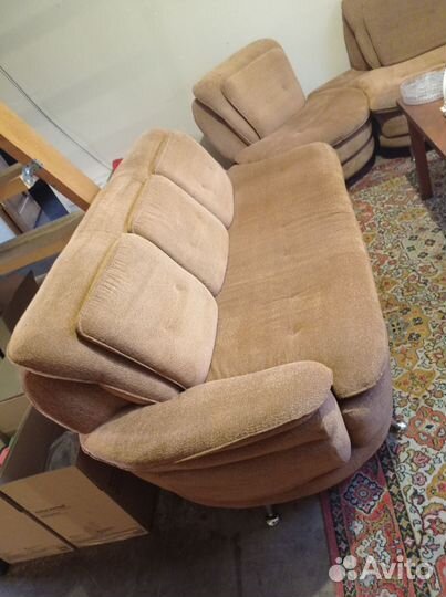 Комплект: диван угловой и кресло