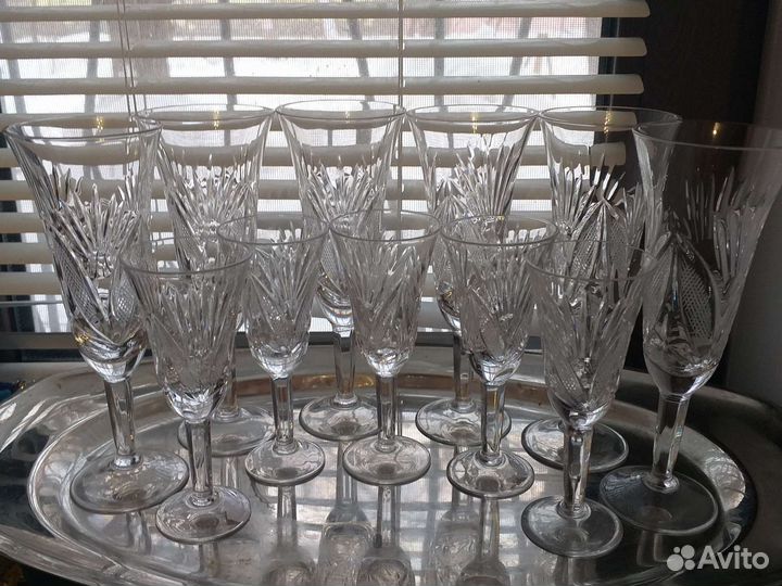 Фужеры хрусталь Чехия смотривсефото