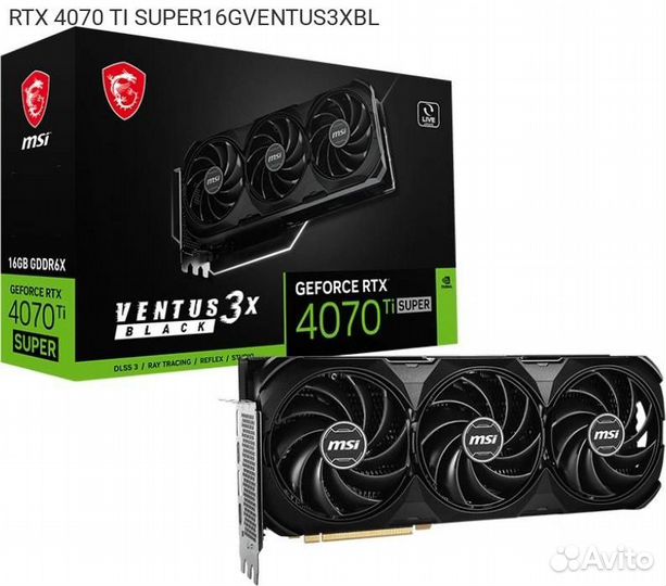 RTX 4070 TI super16gventus3XBL, Видеокарта MSI nvidi