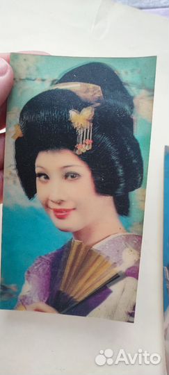 Открытки-стерео 3D подмигивающая винтаж СССР