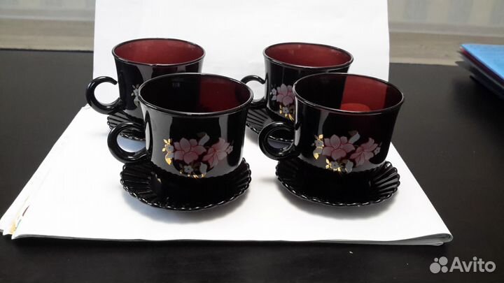 Чашки для чая или кофе с позолотой