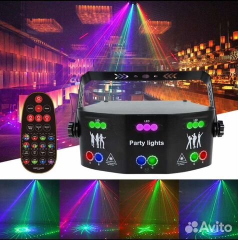 Лазер / лазерный проектор Party Lights 6in1 +rgb