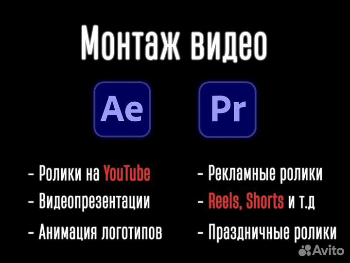 Монтаж видеороликов