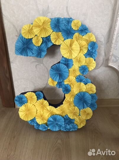 Цифра 3 на день рождения