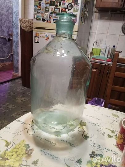 Бутыль стеклянная 10 литров