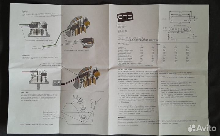 EMG SA+SA+SA set stratocaster + 5 pos strat switch