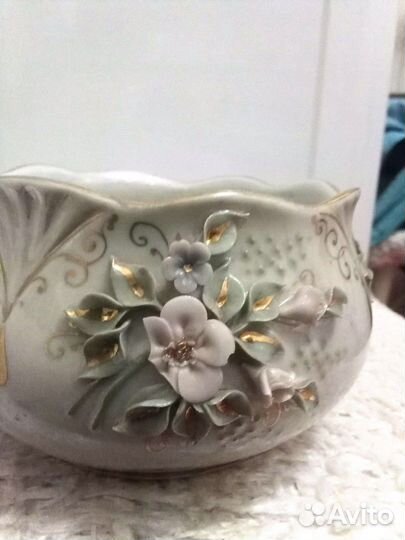 Вазы 4 шт для цветов и конфетница