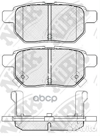 Колодки тормозные дисковые зад PN1519 NiBK
