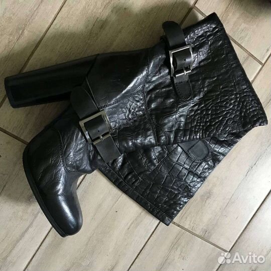 Ботфорты женские натуральная кожа