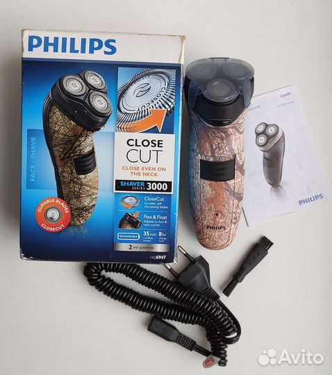 Philips бритва роторная электрическая 3000 series