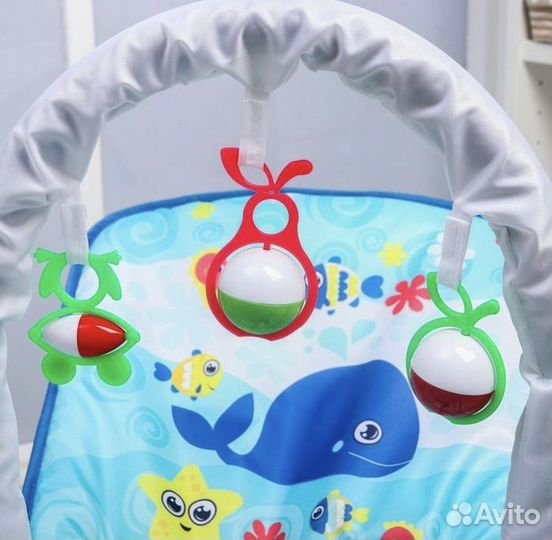 Шезлонг качалка для новорожденных