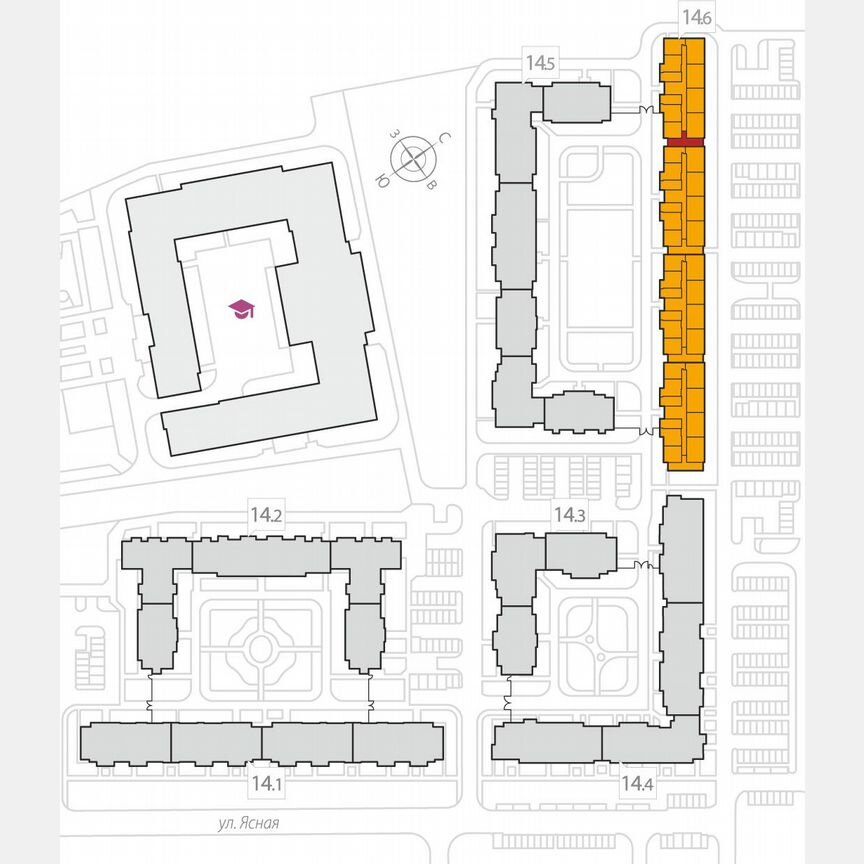 1-к. квартира, 39,9 м², 7/8 эт.