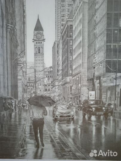 Дождь в большом городе