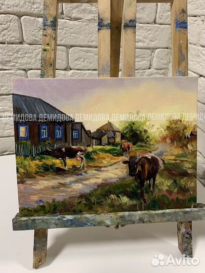 Картина этюд маслом 