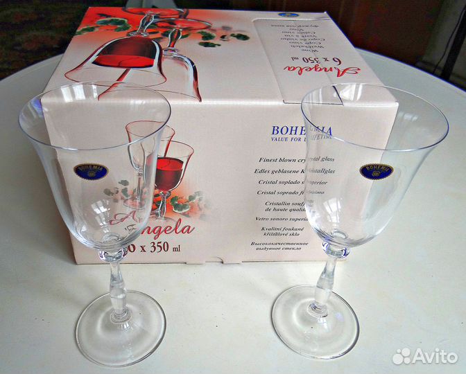 Набор бокалов для вина Bohemia Angela 6 шт 350 мл