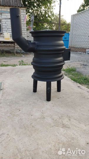 Печь под казан с трубой