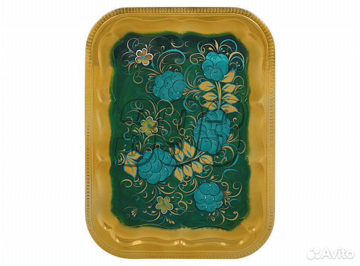 Поднос расписной Зелень (35 см) (42678)