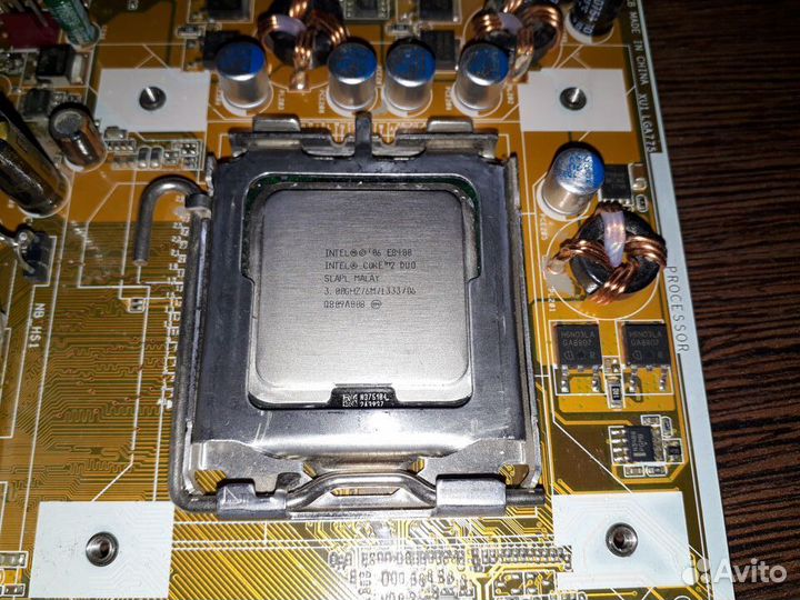 Материнская плата Socket LGA775 + процессор