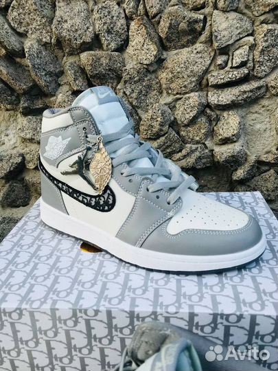 Кроссовки мужские Nike Air Jordan 1 High Dior