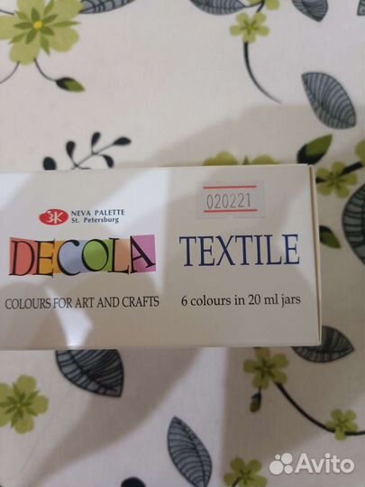 Акриловая краска для творчества по ткани