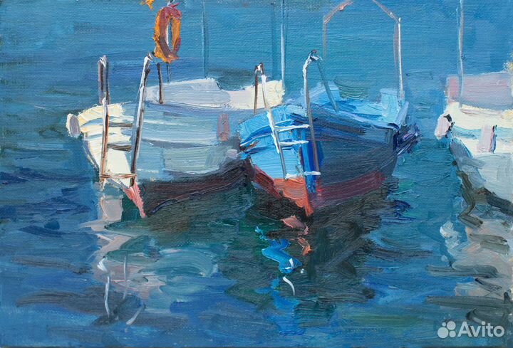 XX Лодки Балаклавы кисти Анны Давыдченко