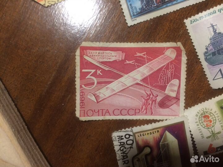 Почтовые марки СССР, USA, Cuba, Корея