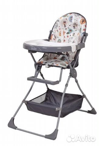 Стульчик для кормления Selby 252 Совы серый