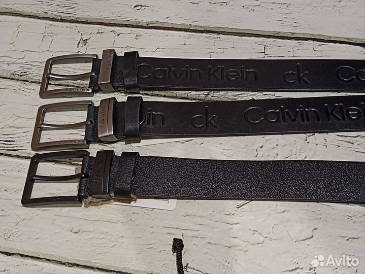 Ремень calvin klein из натуральной кожи