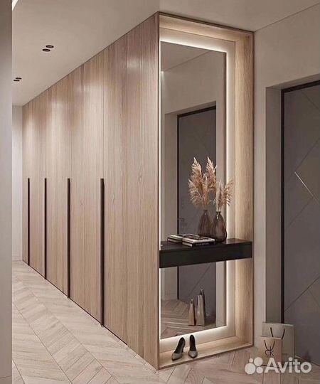 Шкаф распашной с фрезеровкой